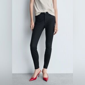MANGO/MNG waxed skinny Jeans